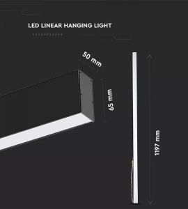 Proiectoare cu leduri Samsung 50W: Lampa liniara suspendata led CCT interconectabila