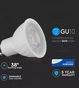 Lampa stradala led 50W: Bec GU10 led Samsung 6.5W dimabil