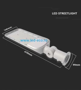 Banda led COB CRI90: Lampi stradale led Samsung 50W cu brat reglabil