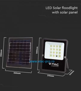 ILUMINAT CU LED: Proiector led cu panou fotovoltaic 12W